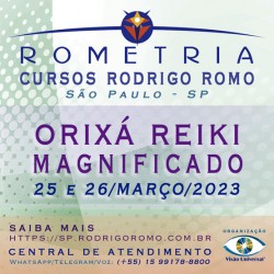 Orixá Reiki 1 de 25 e 26 de Março de 2023 em São Paulo SP (Português)